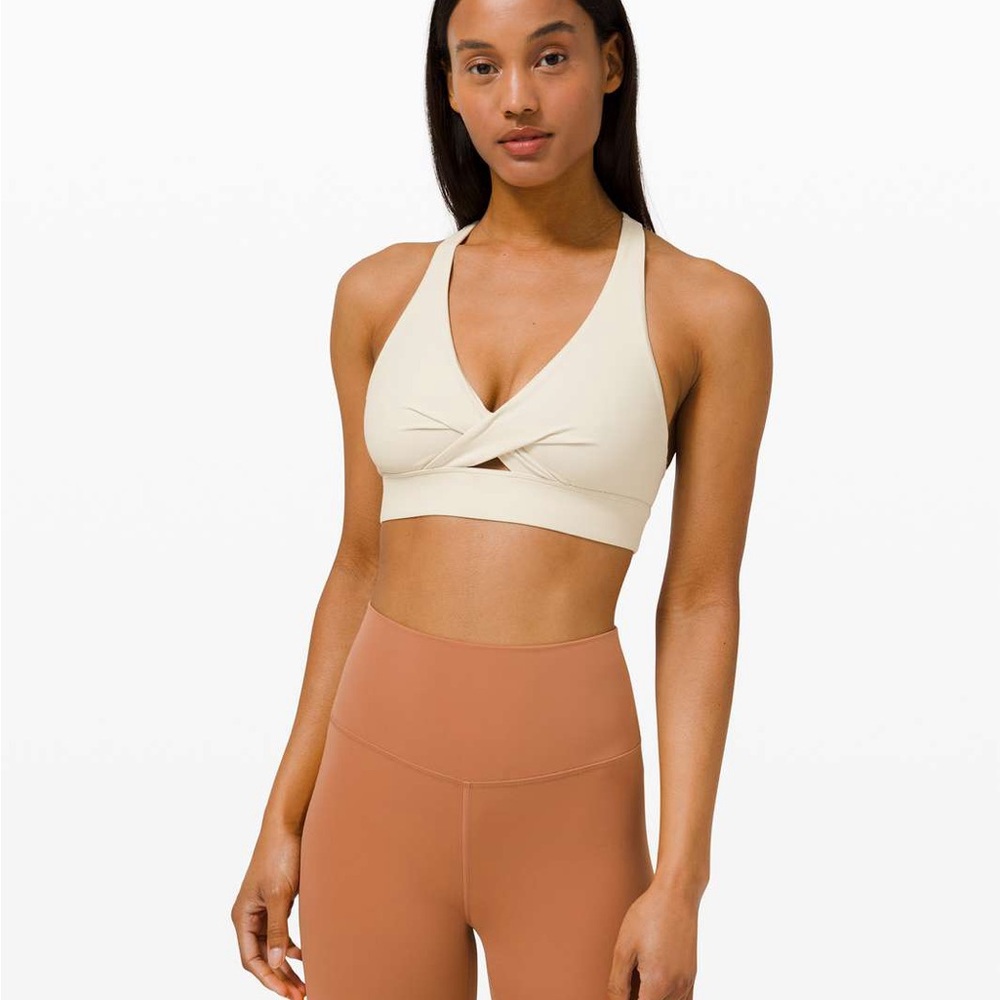 Lululemon Athletica Beige Twist Sports Bra